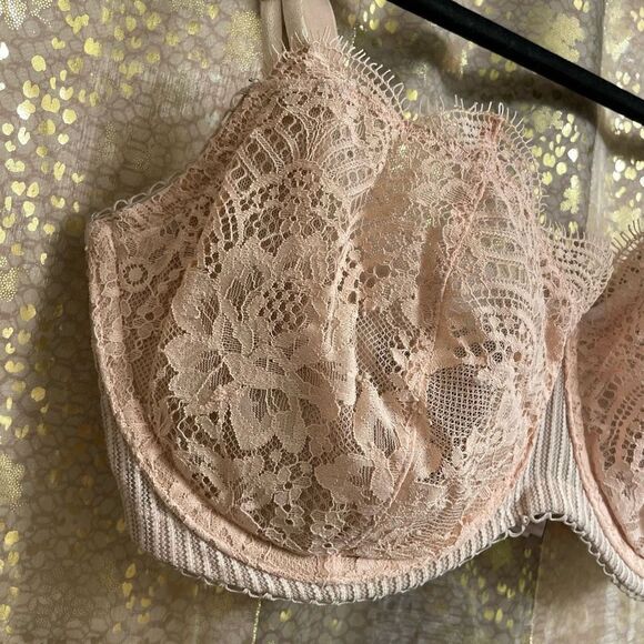 Victorias Secret Dream Angels Push Up Without Padding Pastel Pink Bra, 34DDD - Picture 3 of 7